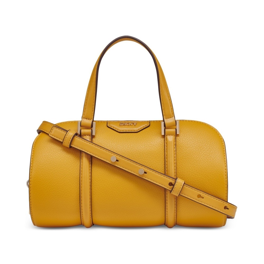 Dkny Cedar Mini Leather Satchel - Mango